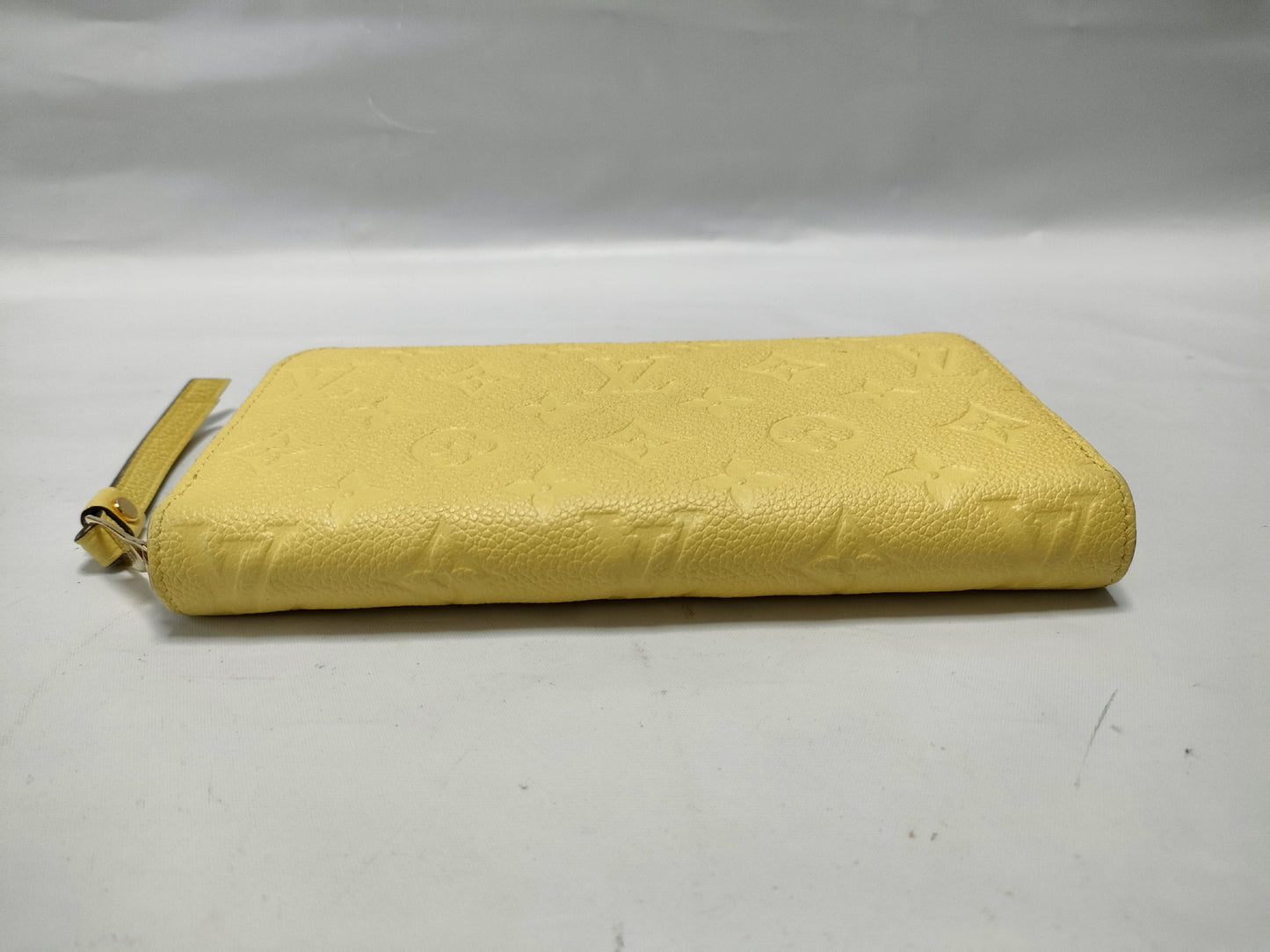 LOUIS VUITTON Monogram Empreinte Zippy Wallet Tonic Lemon M25699 Wallet