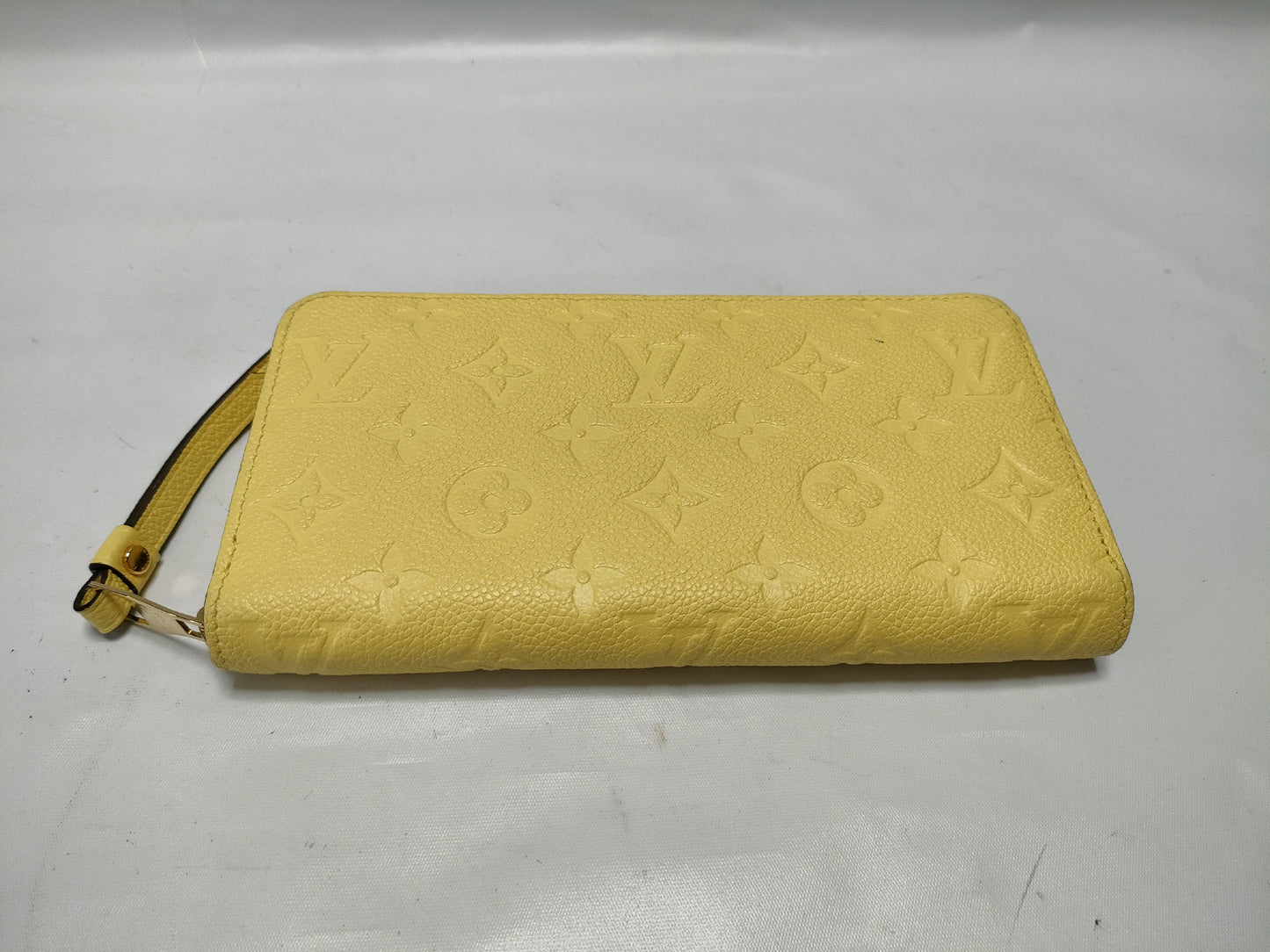 LOUIS VUITTON Monogram Empreinte Zippy Wallet Tonic Lemon M25699 Wallet