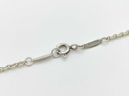 Tiffany & Co. Open Heart Lariat Pearl Necklace in 925, 5.8g 