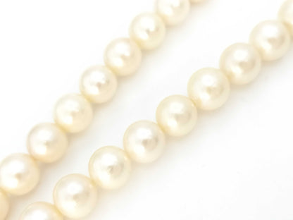 Pearl diameter approximately 7.5-7.7mm, Sterling Silver, 36.9g, Necklace 