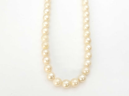 Pearl diameter approximately 7.5-7.7mm, Sterling Silver, 36.9g, Necklace 