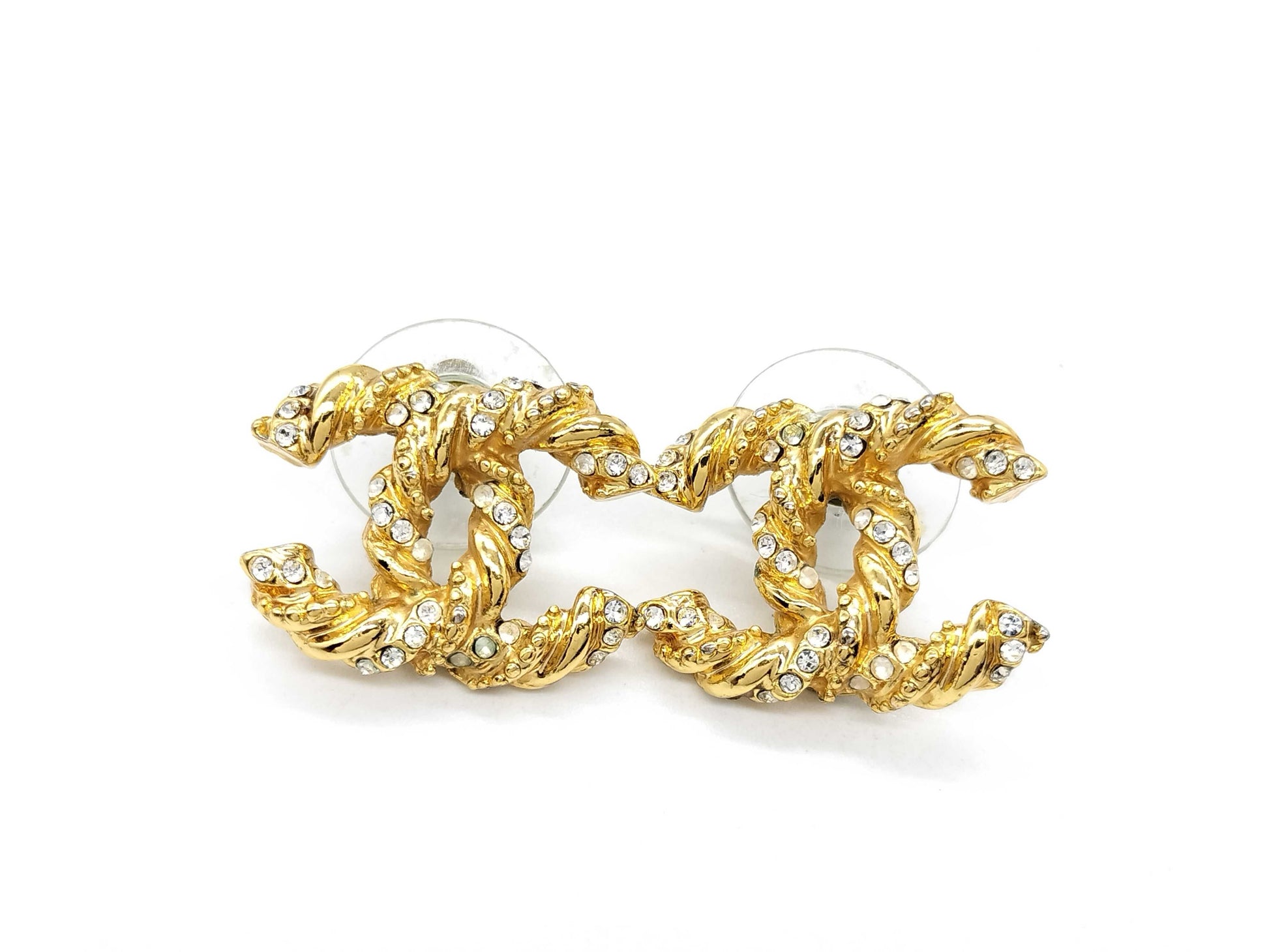 CHANEL Coco Mark CHANEL Coco Mark Rhinestone Earrings