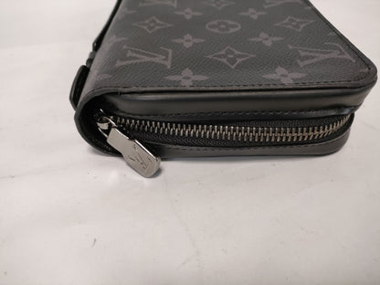 LOUIS VUITTON Monogram Eclipse Zippy XL M61698 RFID-Free Wallet/Second Bag