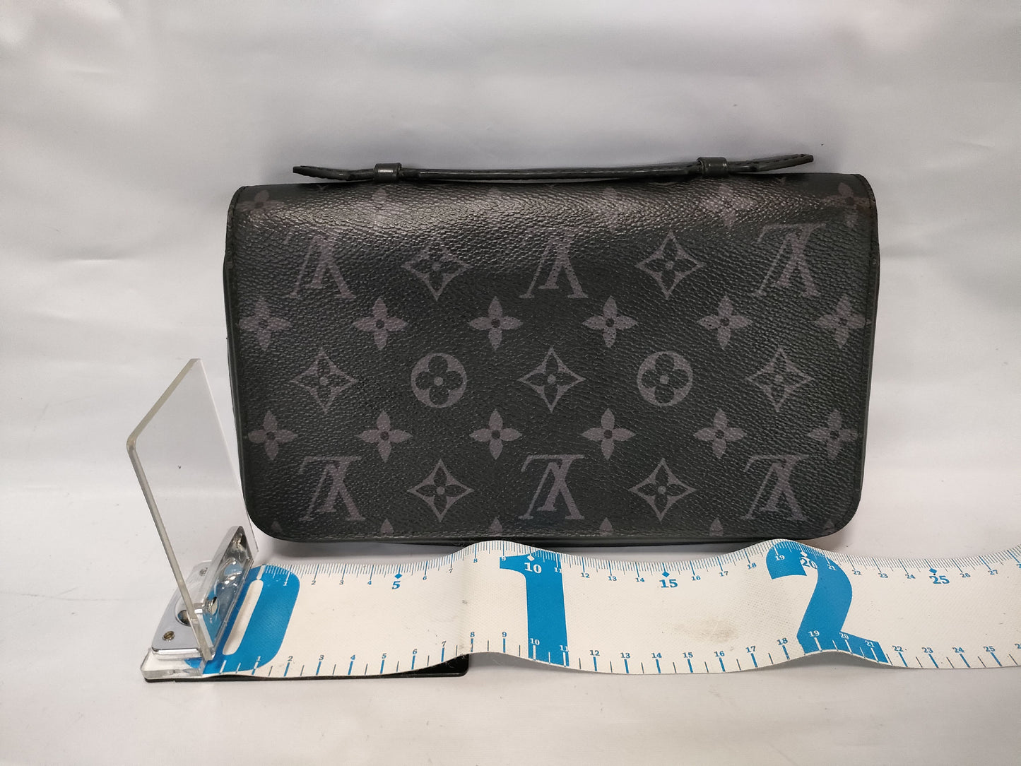 LOUIS VUITTON Monogram Eclipse Zippy XL M61698 RFID-Free Wallet/Second Bag