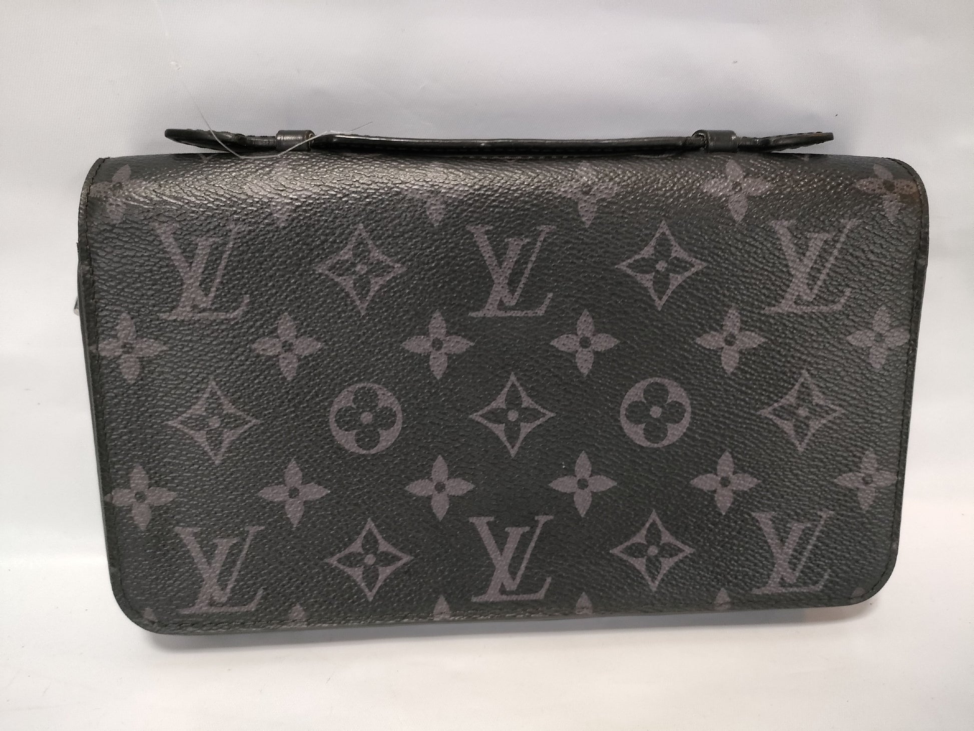 LOUIS VUITTON Monogram Eclipse Zippy XL M61698 RFID-Free Wallet/Second Bag
