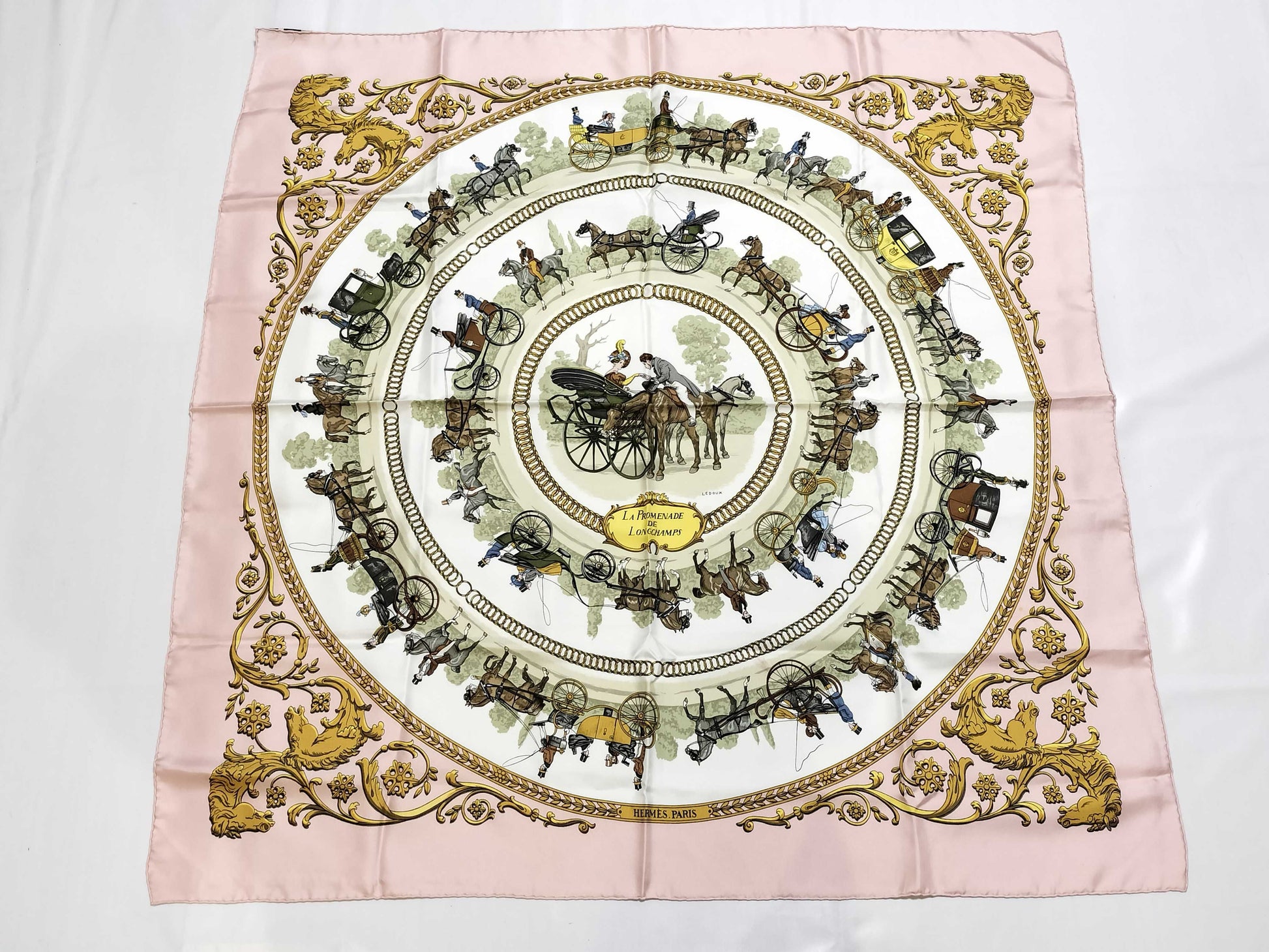 HERMES Carre HERMES Carre 90 Scarf Silk Scarf