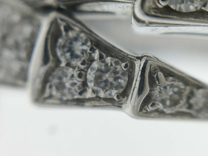 BVLGARI Serpenti Viper S Full Diamond WG Au750 9.2g Ring 