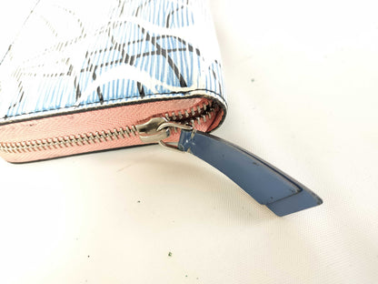 LOUIS VUITTON Epi Aqua Pattern Zippy Wallet M56233 Wallet