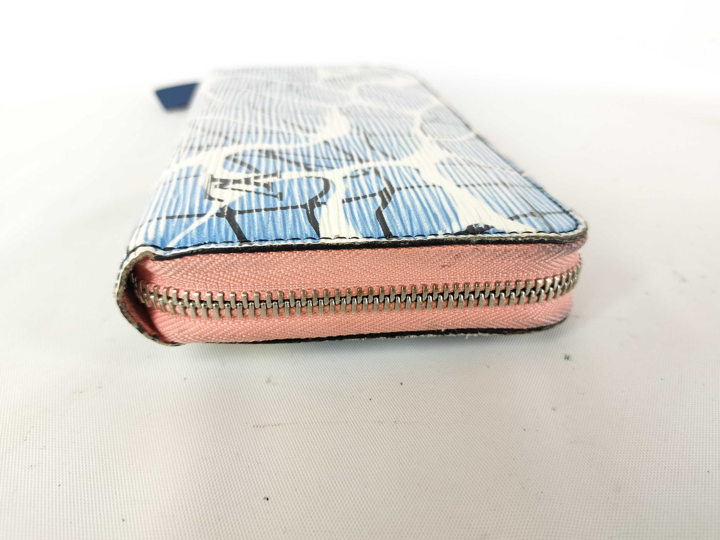 LOUIS VUITTON Epi Aqua Pattern Zippy Wallet M56233 Wallet