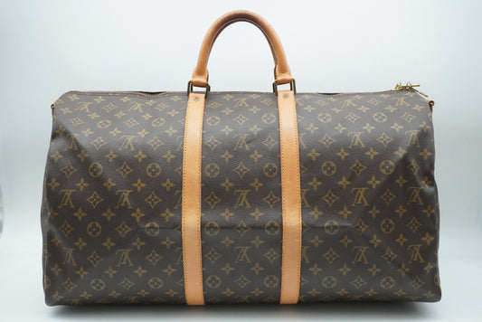 LOUIS VUITTON Monogram Keepall Bandouliere 55 M41414 Shoulder Strap Boston Bag