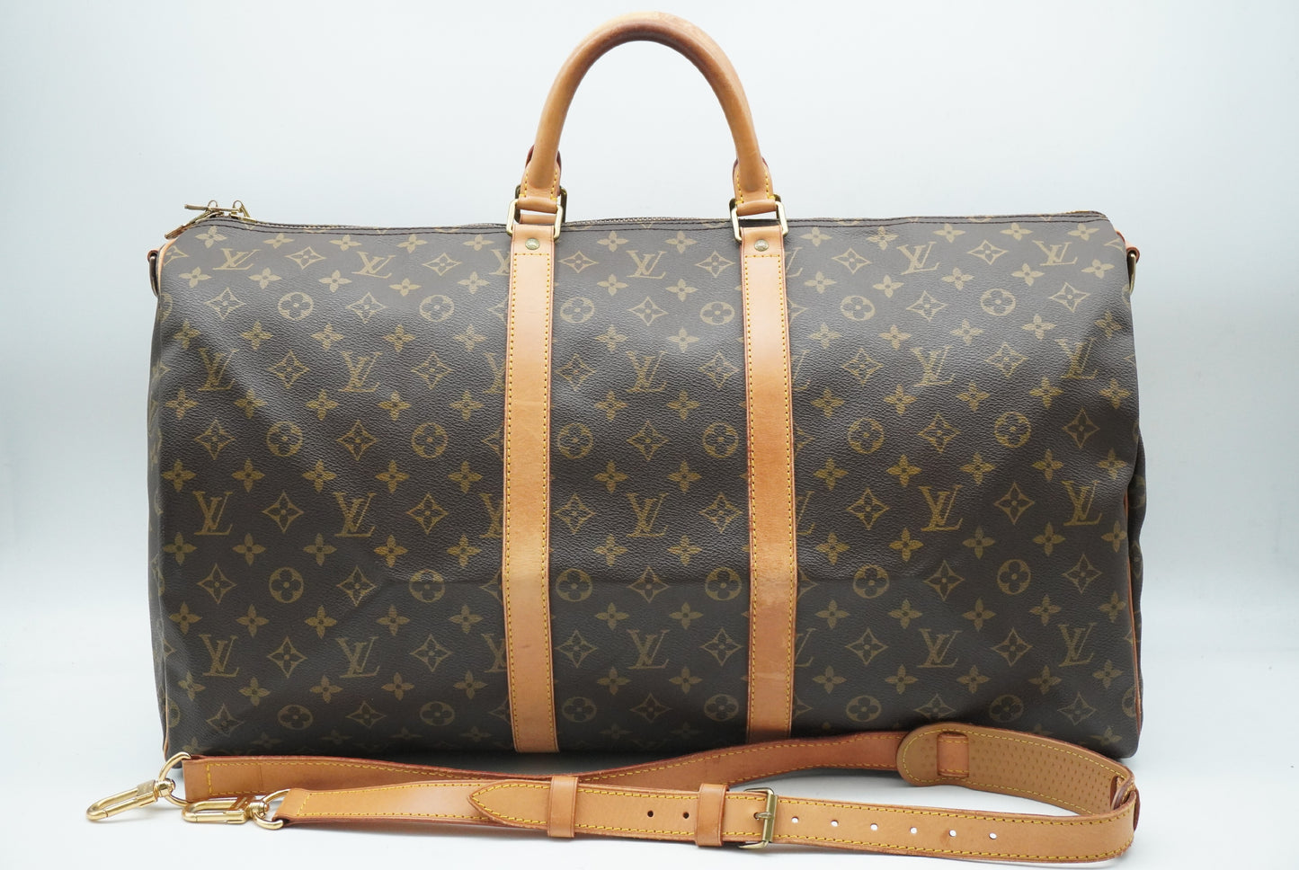 LOUIS VUITTON Monogram Keepall Bandouliere 55 M41414 Shoulder Strap Boston Bag