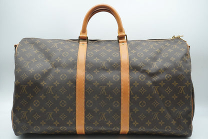 LOUIS VUITTON Monogram Keepall Bandouliere 55 M41414 Shoulder Strap Boston Bag