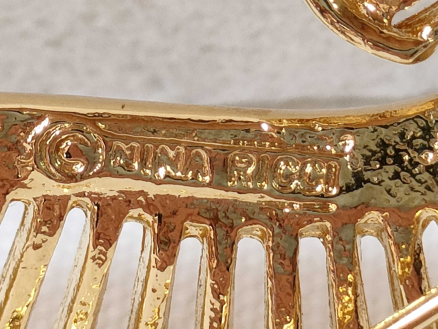 NINA RICCI Rhinestone Brooch Brooch