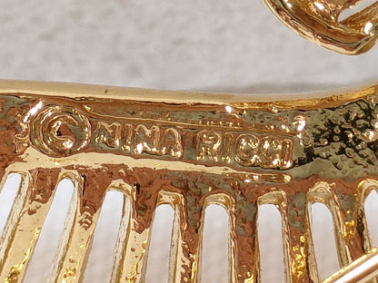 NINA RICCI Rhinestone Brooch Brooch