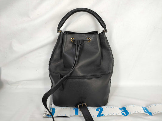 Yves Saint Laurent One-Shoulder Bag Leather Navy Shoulder Bag