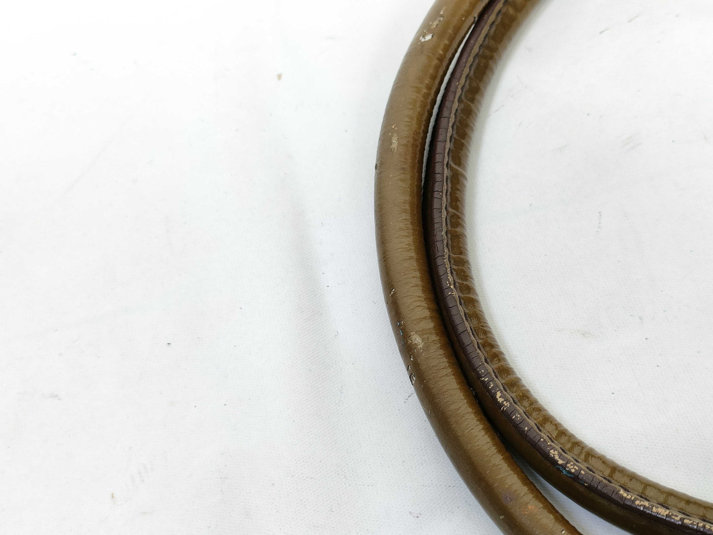 Salvatore Ferragamo Gancini Ferragamo Handbag Gancini Khaki Enamel Handbag