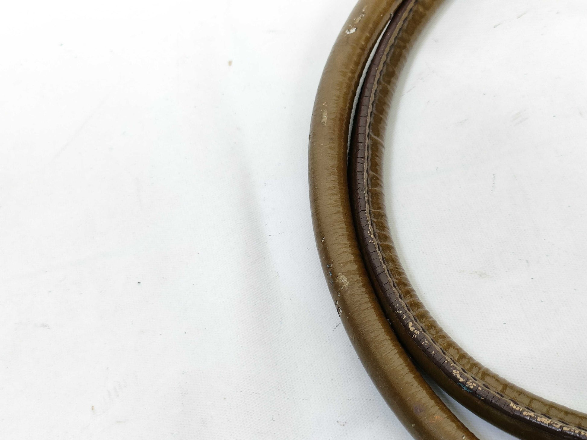 Salvatore Ferragamo Gancini Ferragamo Handbag Gancini Khaki Enamel Handbag