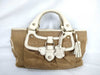 CELINE Boogie Bag Canvas Beige Handbag