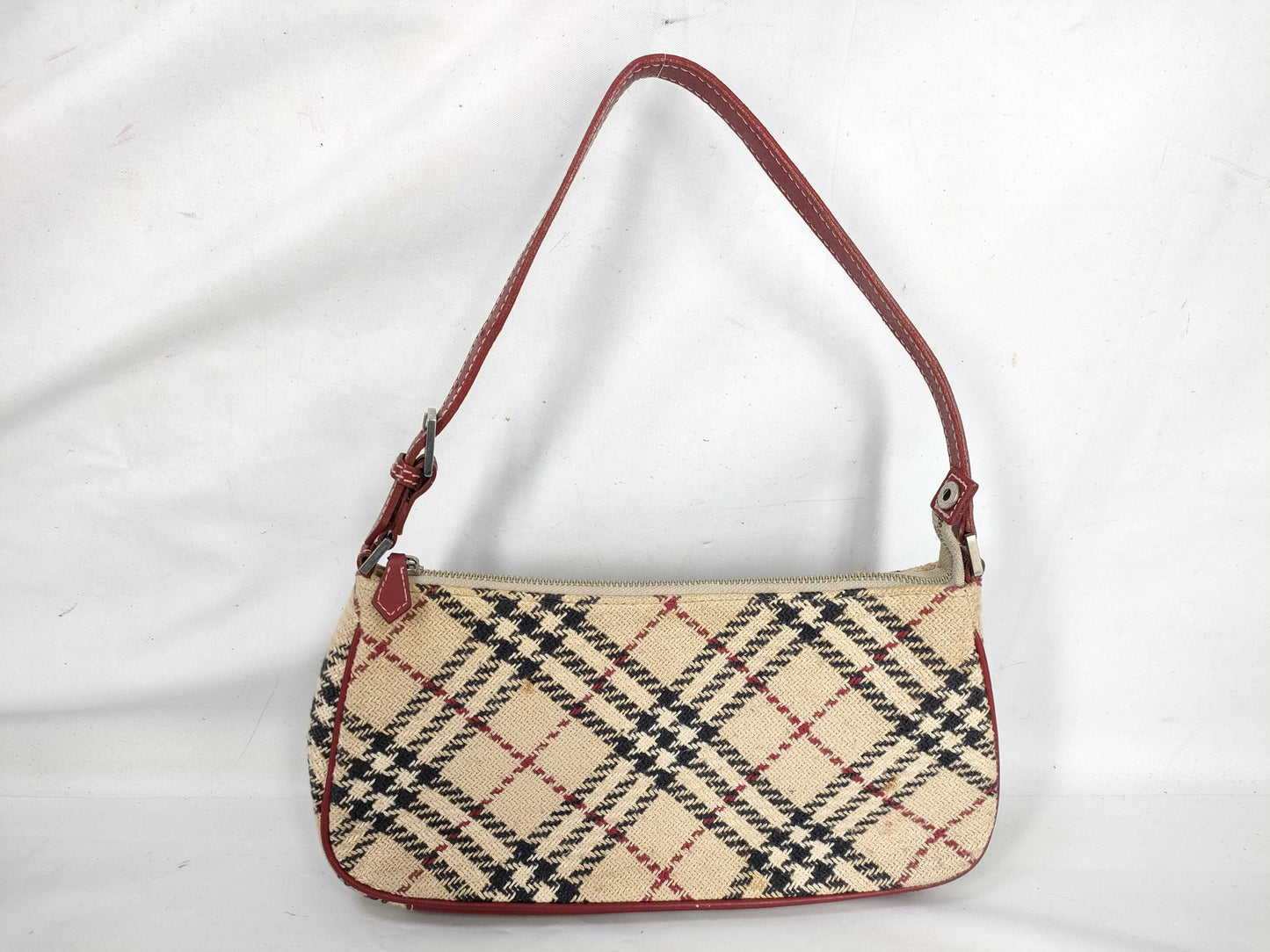 BURBERRY Blue Label Tweed Check Handbag