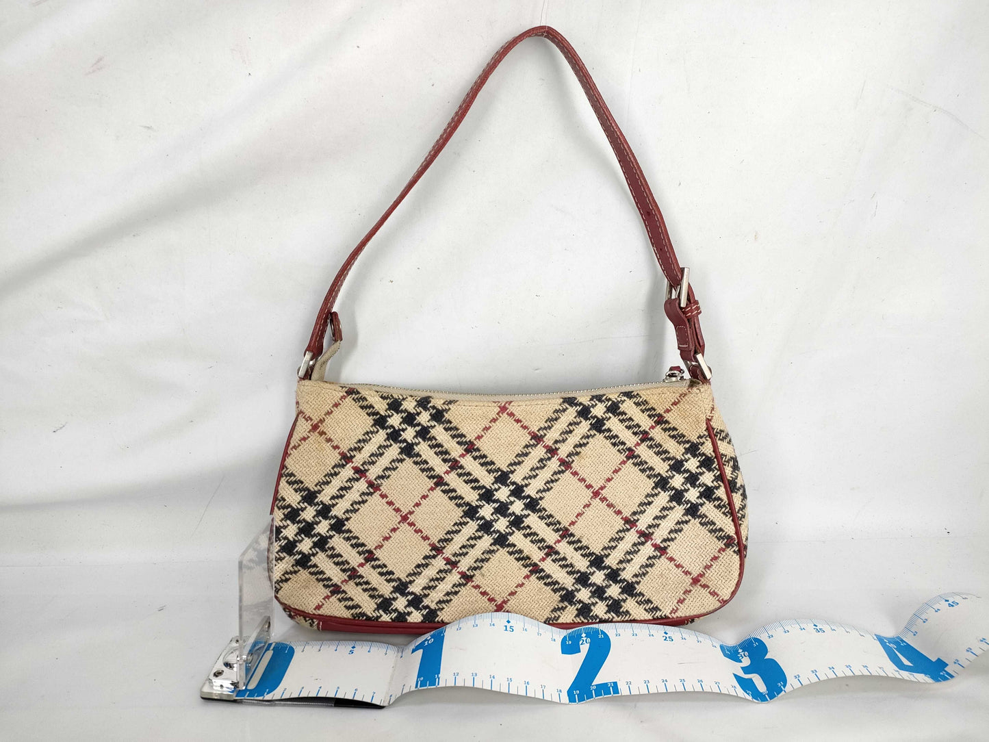 BURBERRY Blue Label Tweed Check Handbag