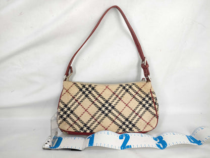 BURBERRY Blue Label Tweed Check Handbag