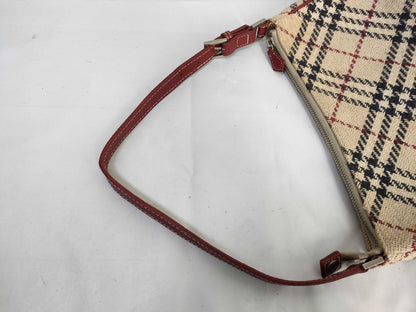BURBERRY Blue Label Tweed Check Handbag