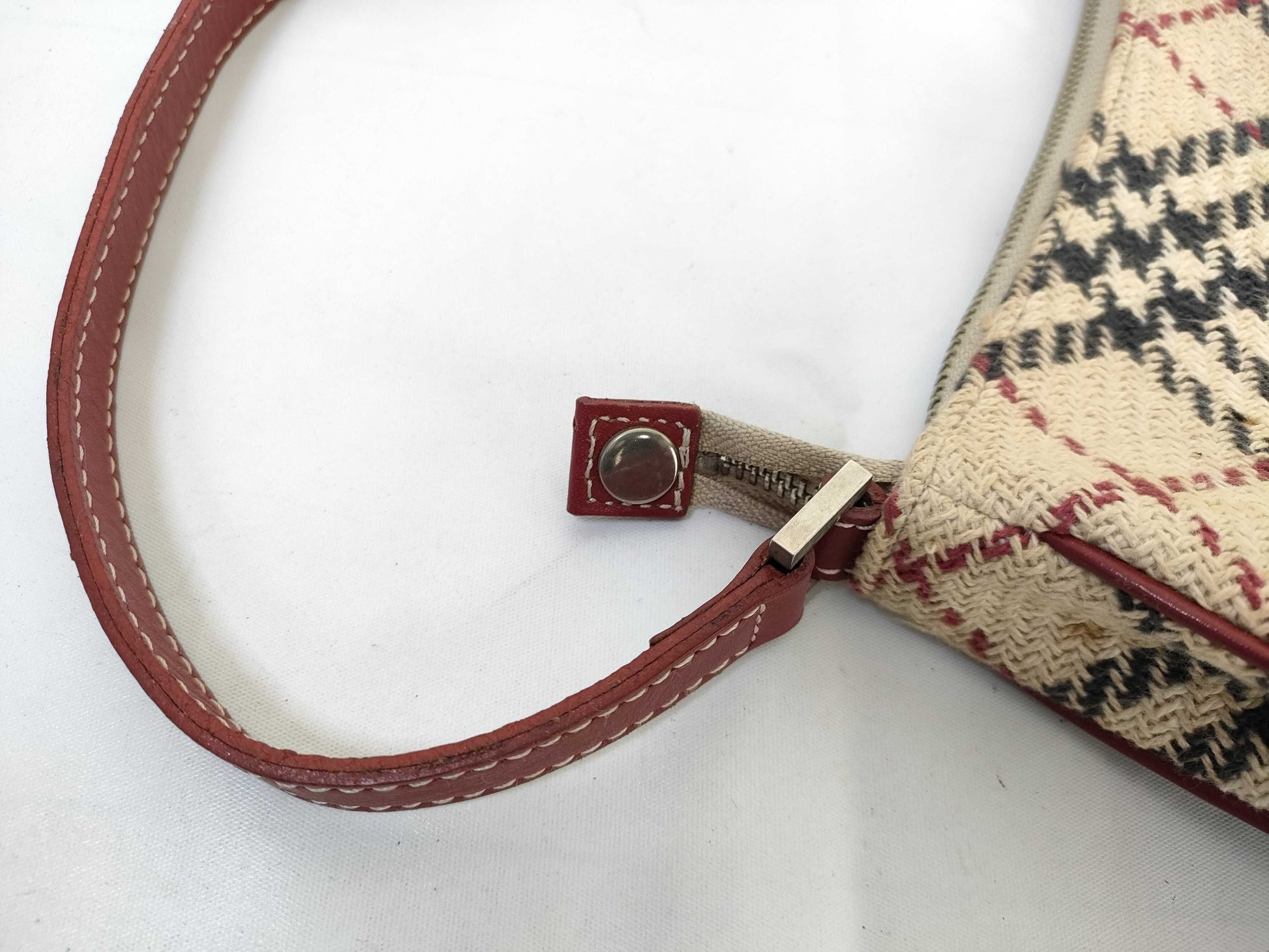 BURBERRY Blue Label Tweed Check Handbag