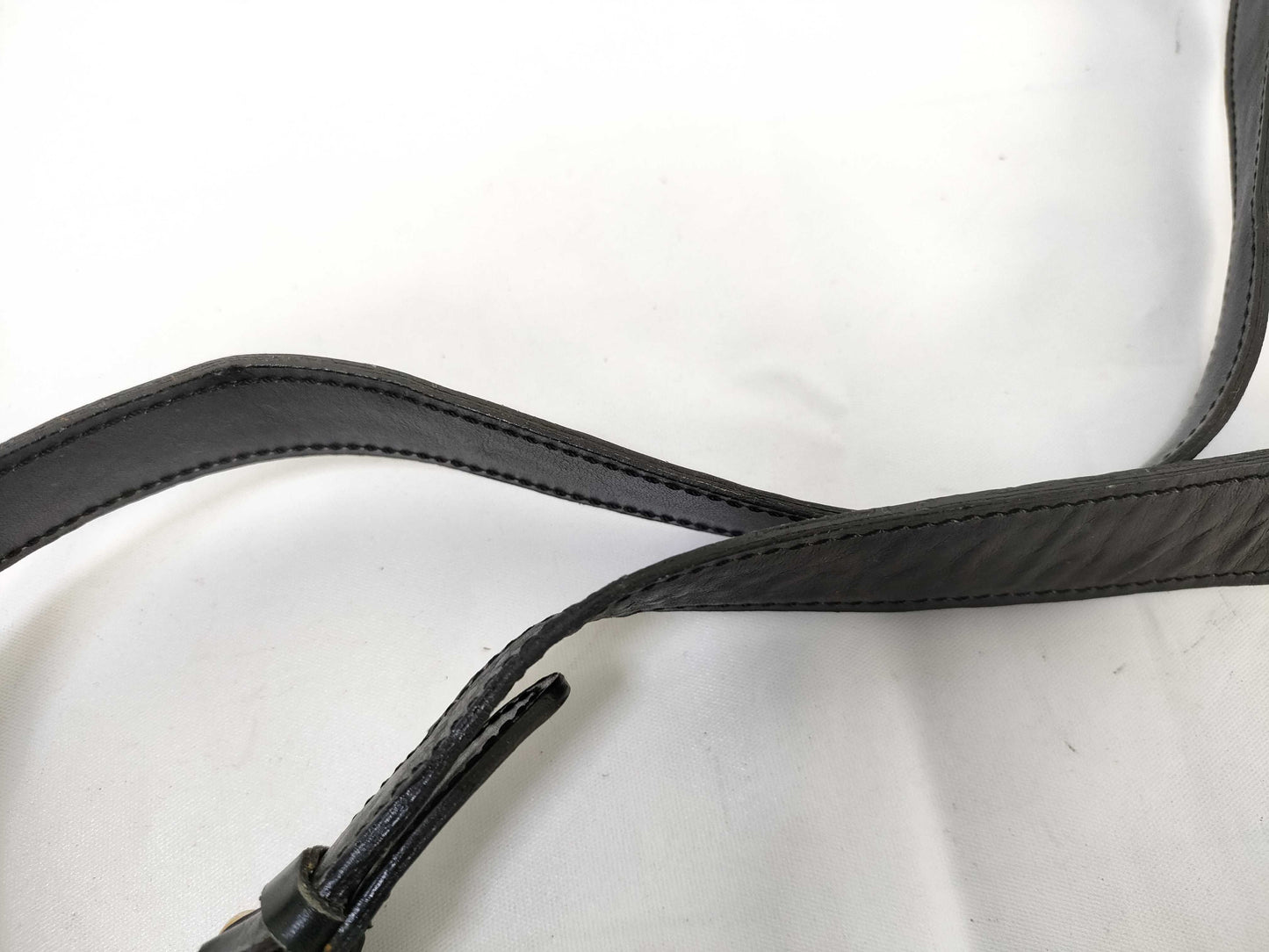 CELINE Shoulder Bag with Horse-Drawn Leather Hardware, Black