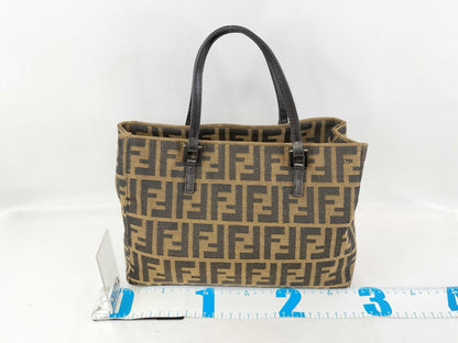 FENDI Zucca pattern Fendi handbag Zucca canvas brown handbag