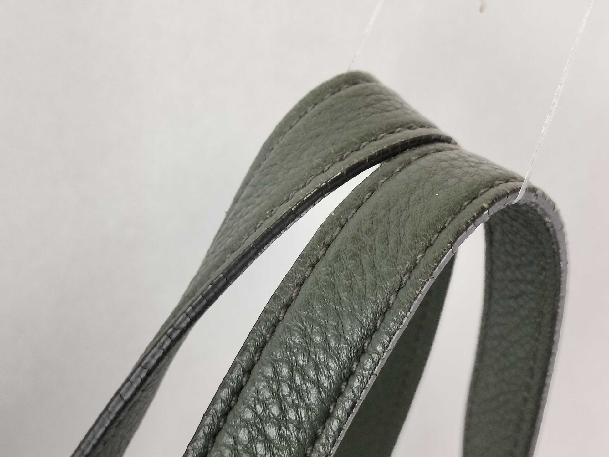 Miu Miu handbag leather green tote bag