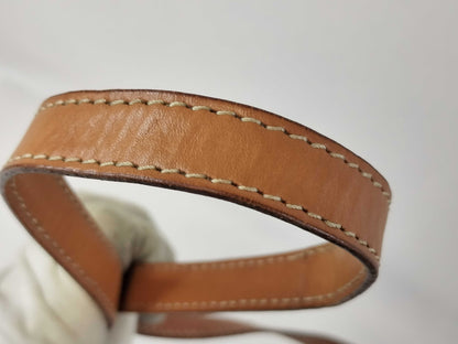 CELINE Shoulder Bag Macadam PVC Leather Brown Shoulder Bag