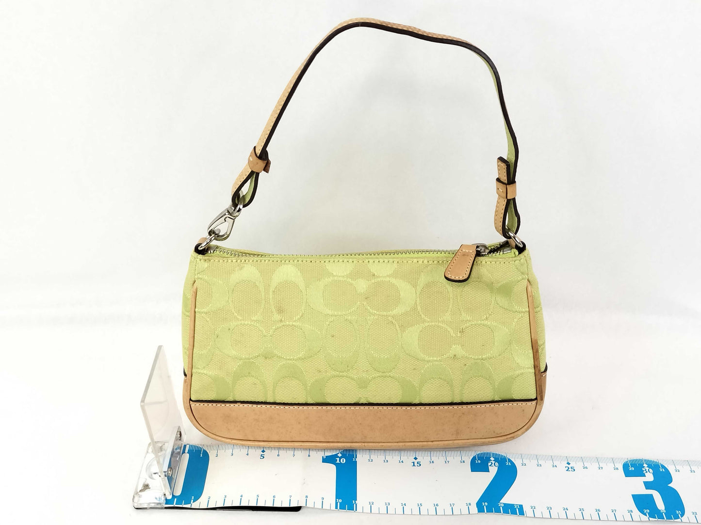 COACH Signature Coach Handbag 6094 Signature Green Handbag