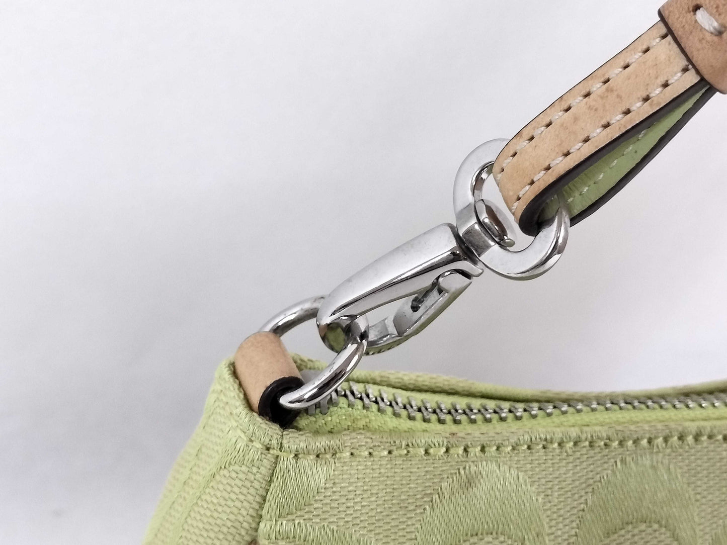 COACH Signature Coach Handbag 6094 Signature Green Handbag