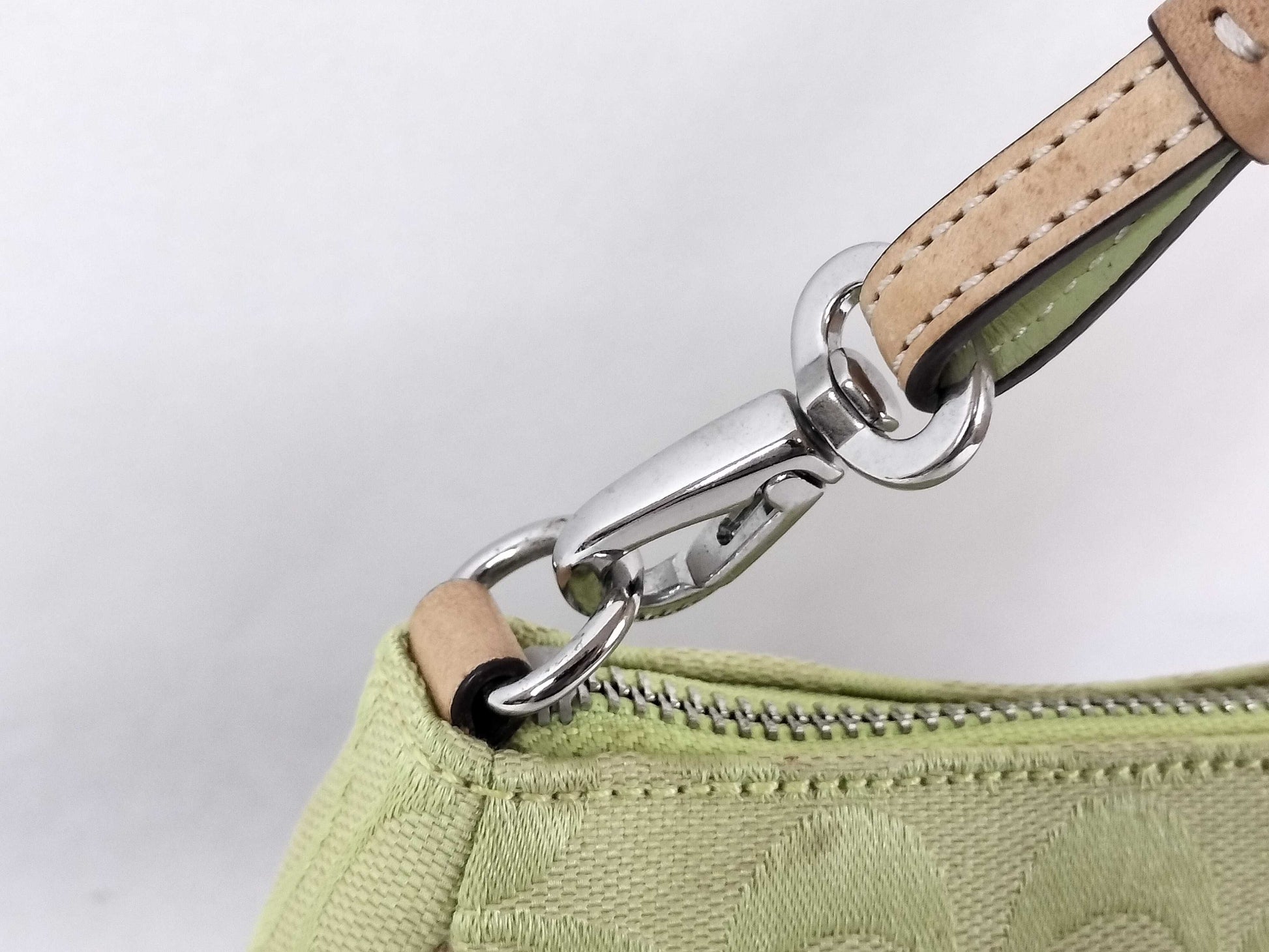 COACH Signature Coach Handbag 6094 Signature Green Handbag