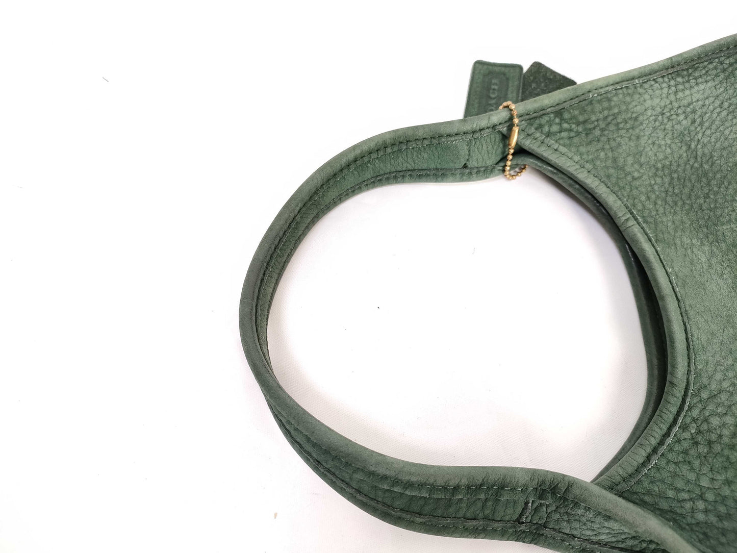 COACH Old Coach Handbag Suede 4399 Green Handbag