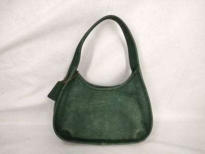 COACH Old Coach Handbag Suede 4399 Green Handbag