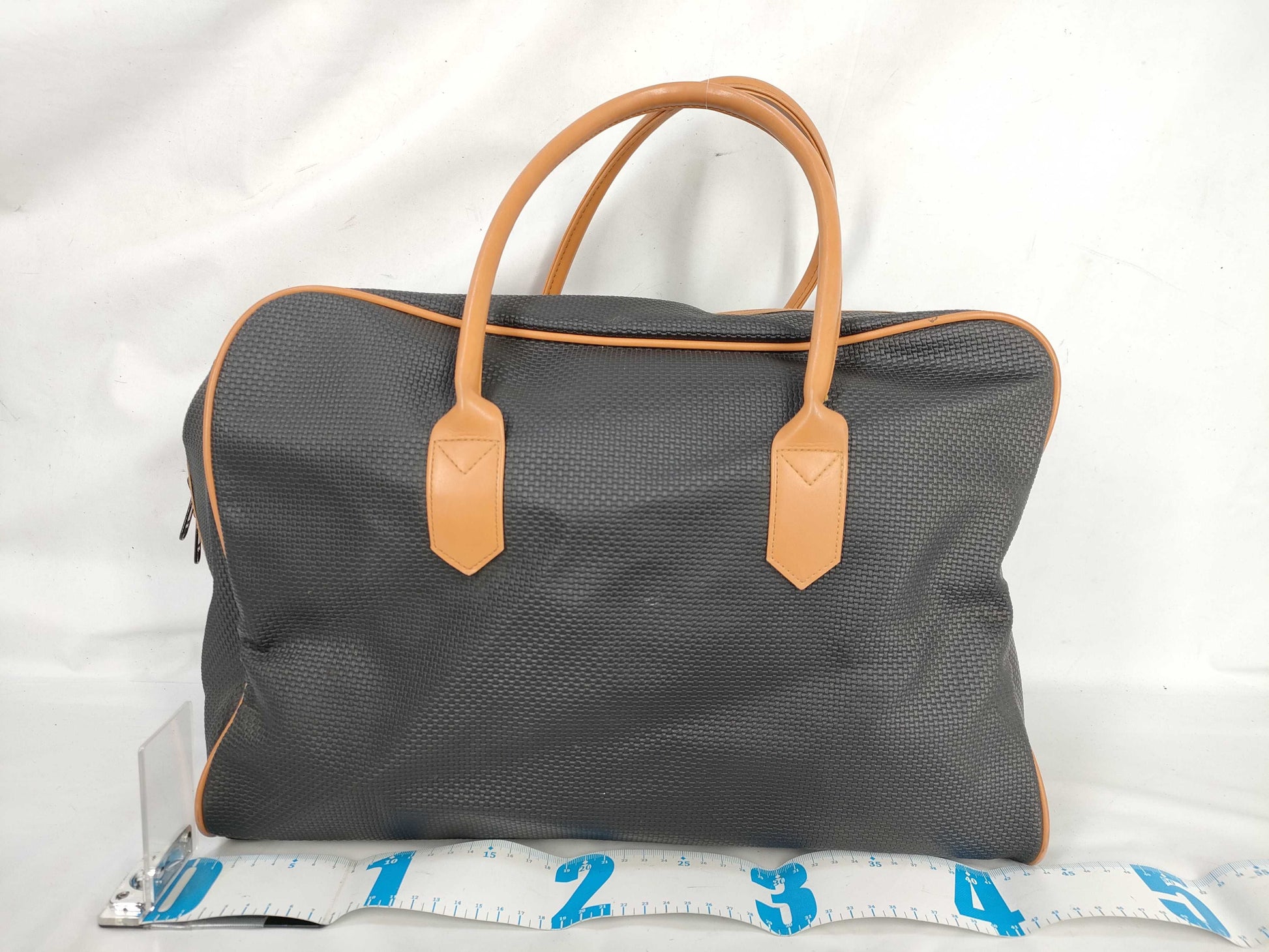 Yves Saint Laurent Boston Bag, PVC, Navy