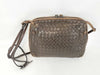 BOTTEGA VENETA Intrecciato Bottega Shoulder Bag Intrecciato Leather Brown Shoulder Bag