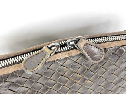 BOTTEGA VENETA Intrecciato Bottega Shoulder Bag Intrecciato Leather Brown Shoulder Bag