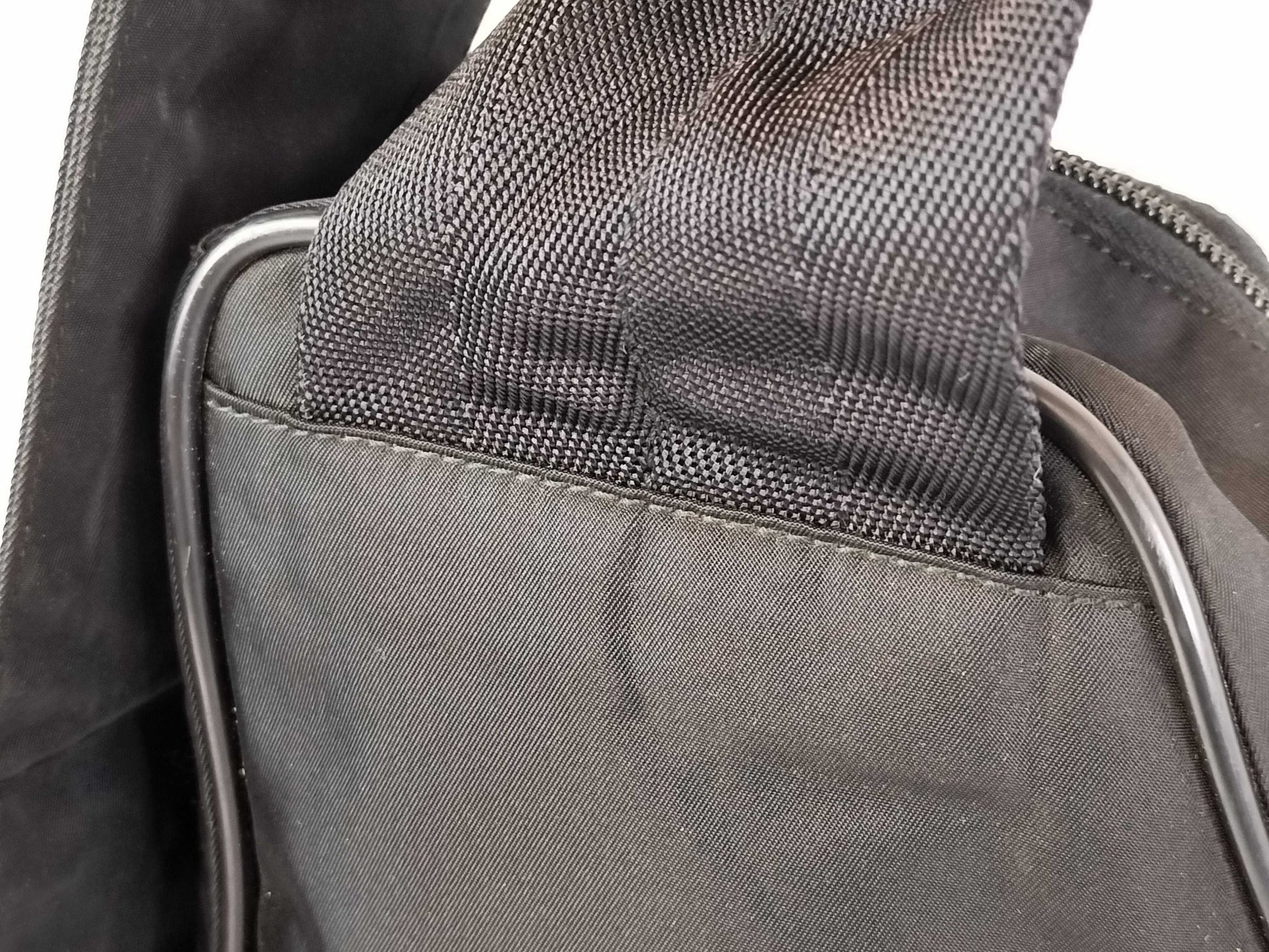 PRADA Nylon Prada Body Bag Nylon Black Shoulder Bag