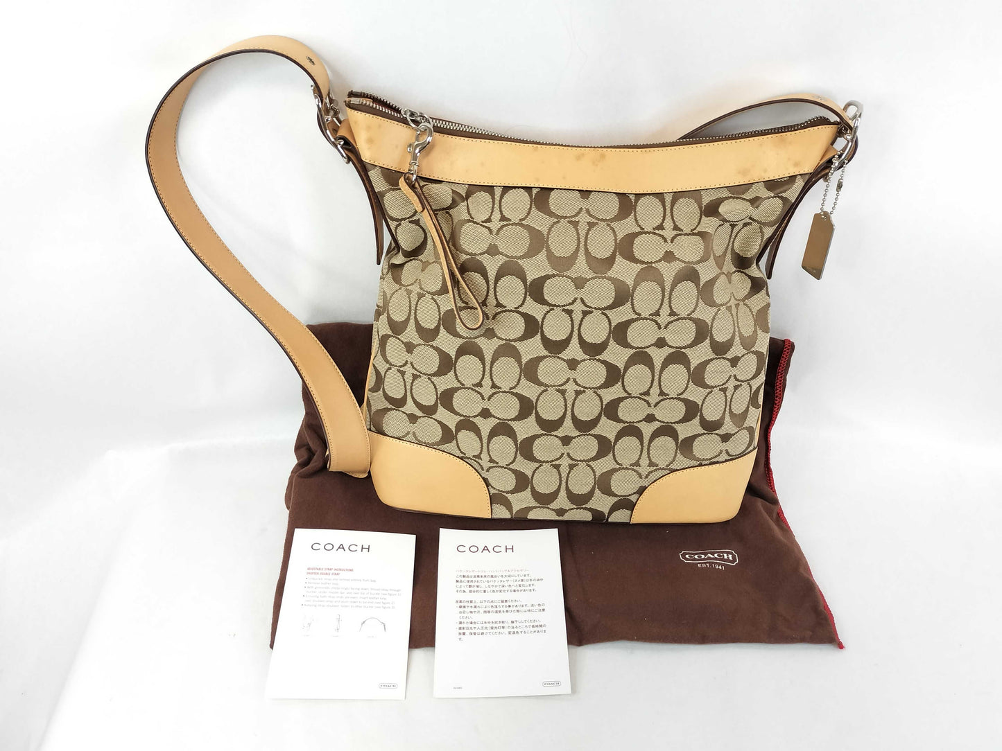 COACH Signature Canvas Shoulder Bag 6346