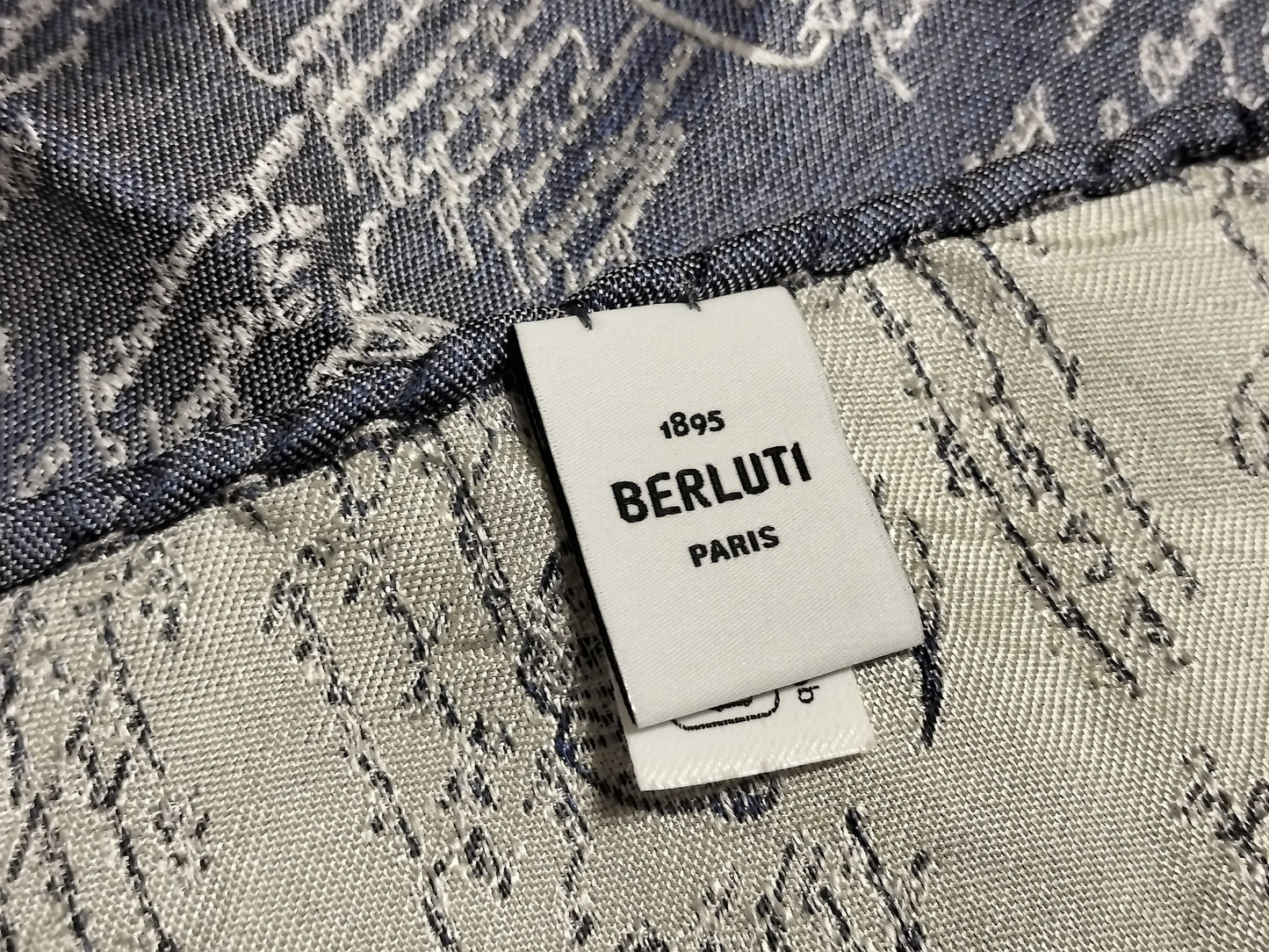 Berluti Handkerchief Calligraphy Other Accessories