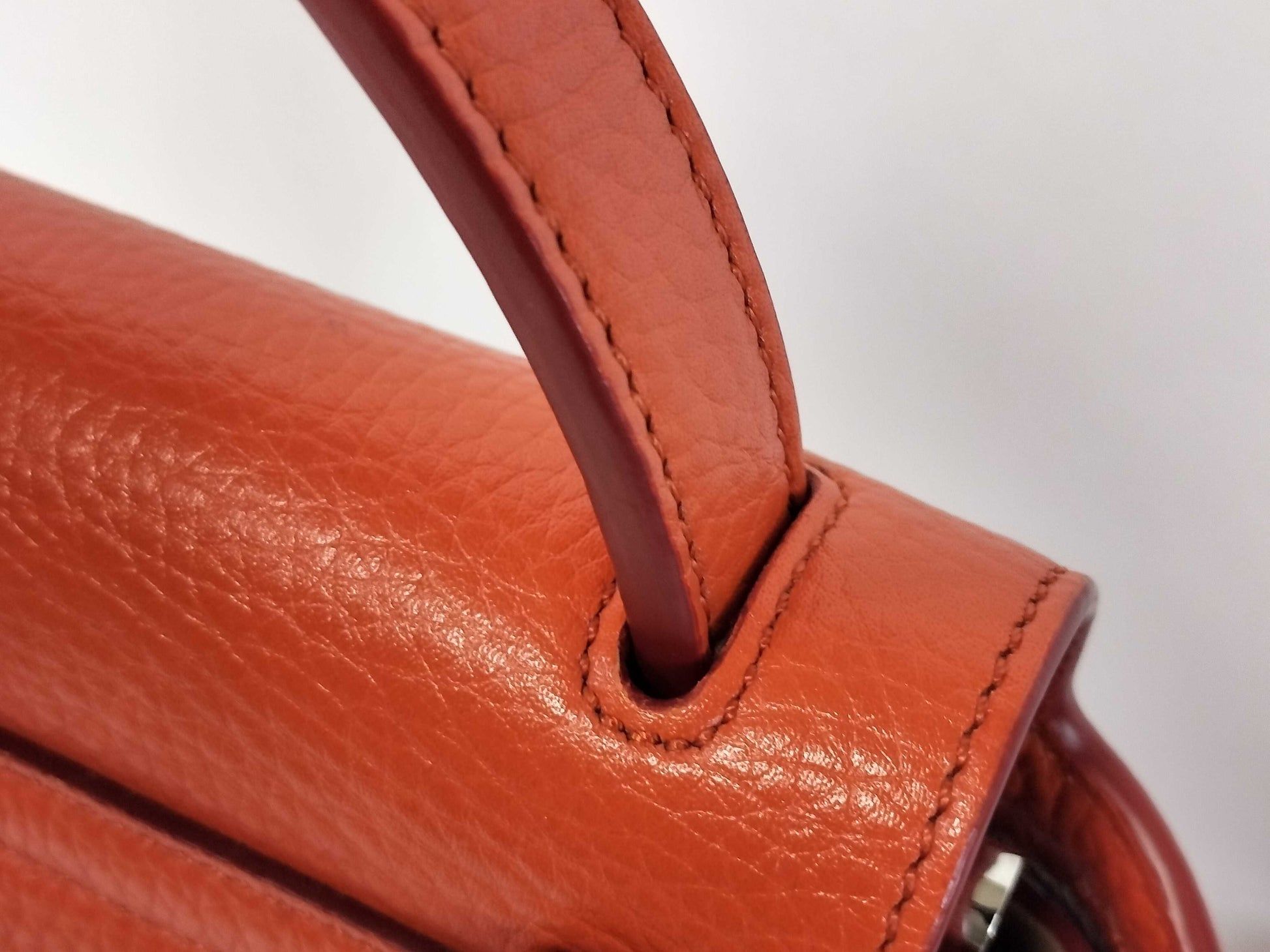 TODS Wave Orange Leather Backpack
