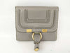 Chloe Marcie Folding Wallet in Gray Leather