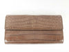 BOTTEGA VENETA Bottega Veneta long wallet, crocodile leather, brown.