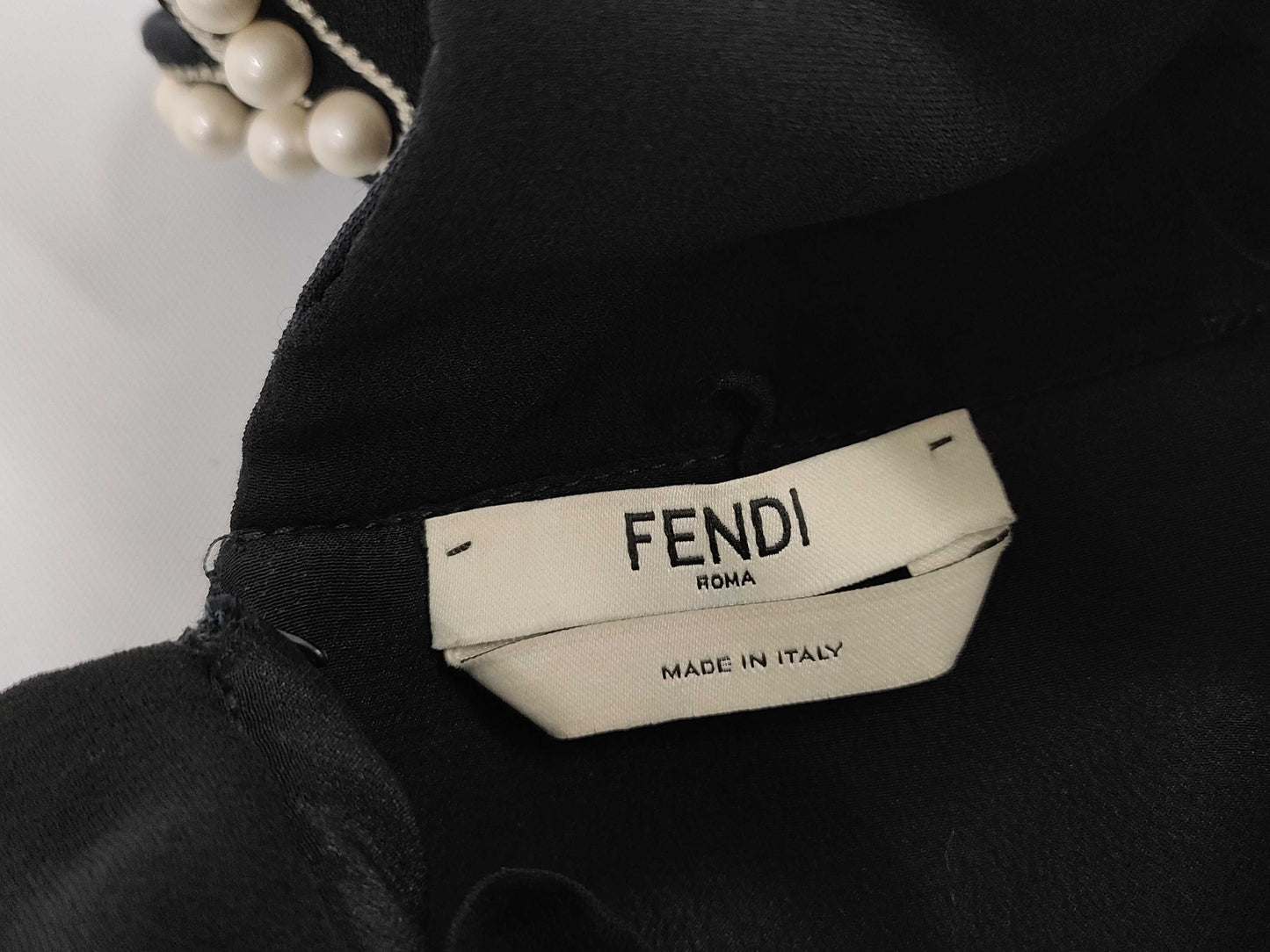 FENDI 2017 Pearl Sleeveless Dress Size 38