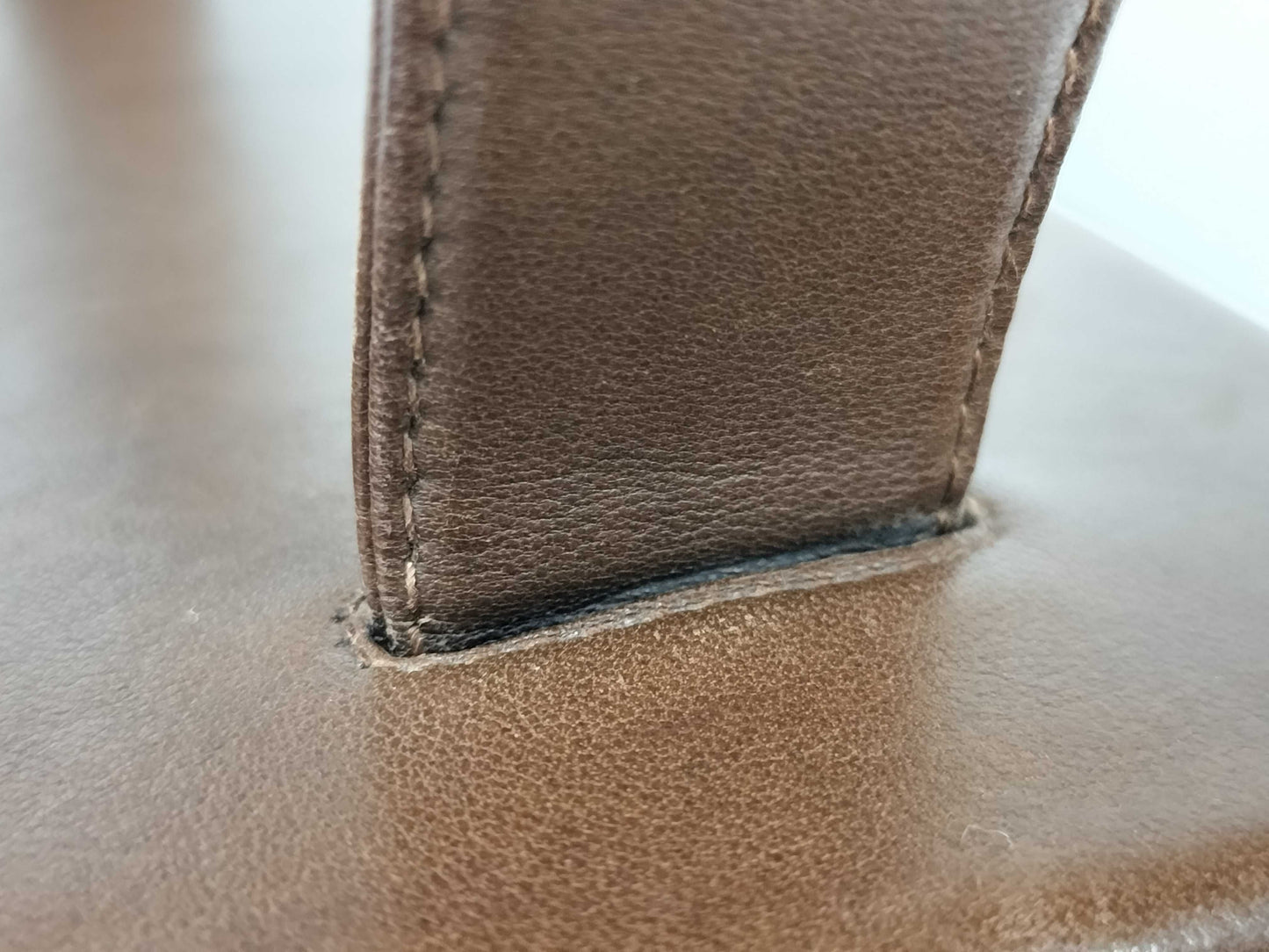 CHANEL Coco Mark Turn Lock Basket Handbag Brown