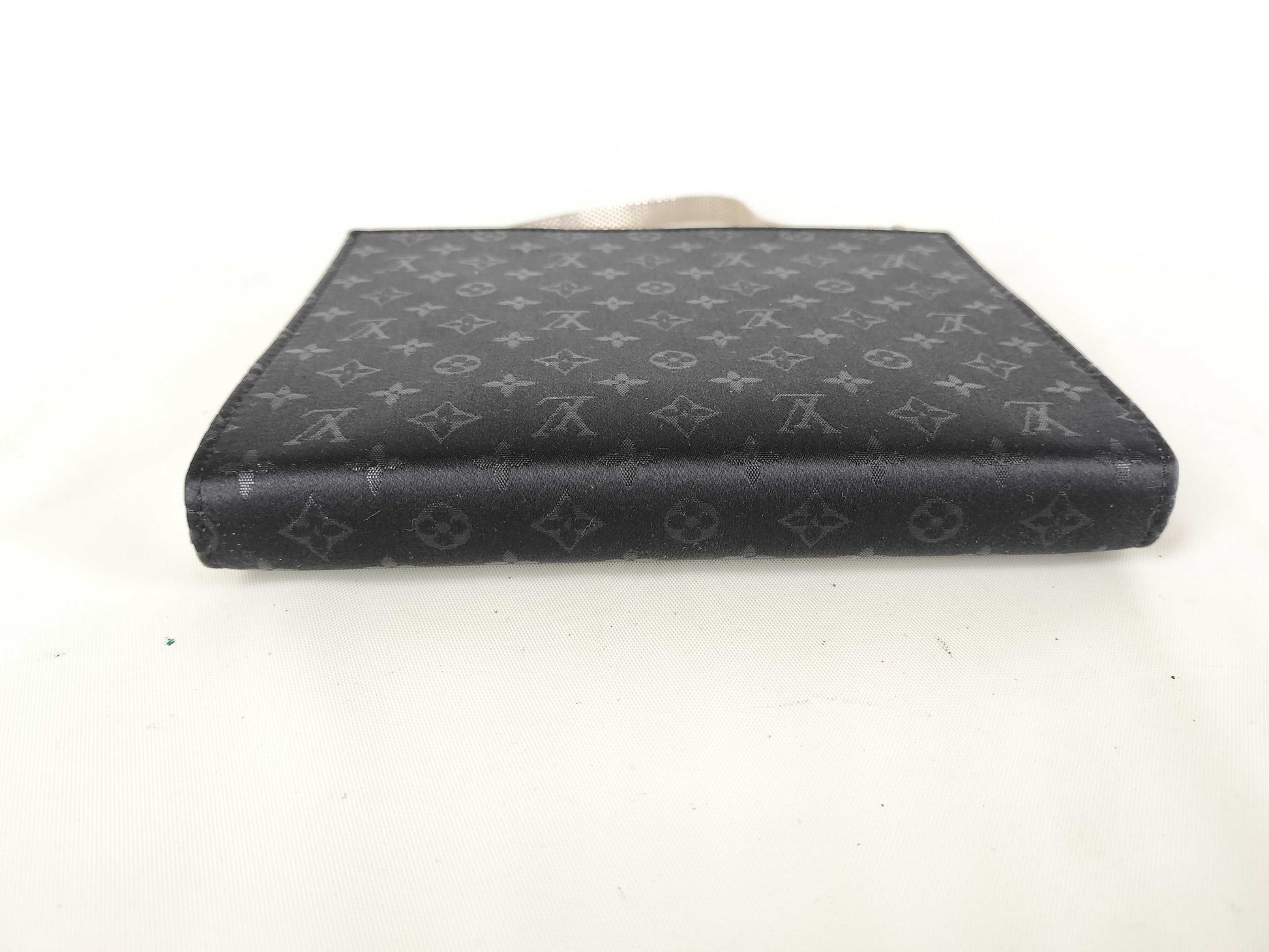 LOUIS VUITTON Monogram Satin Ange MM M92101 Noir Handbag 