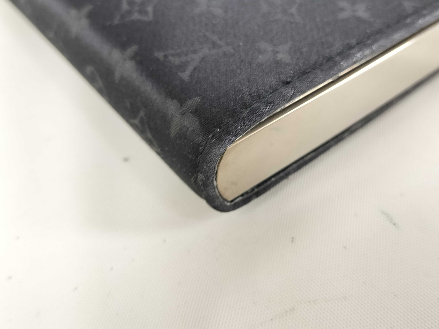 LOUIS VUITTON Monogram Satin Ange MM M92101 Noir Handbag 