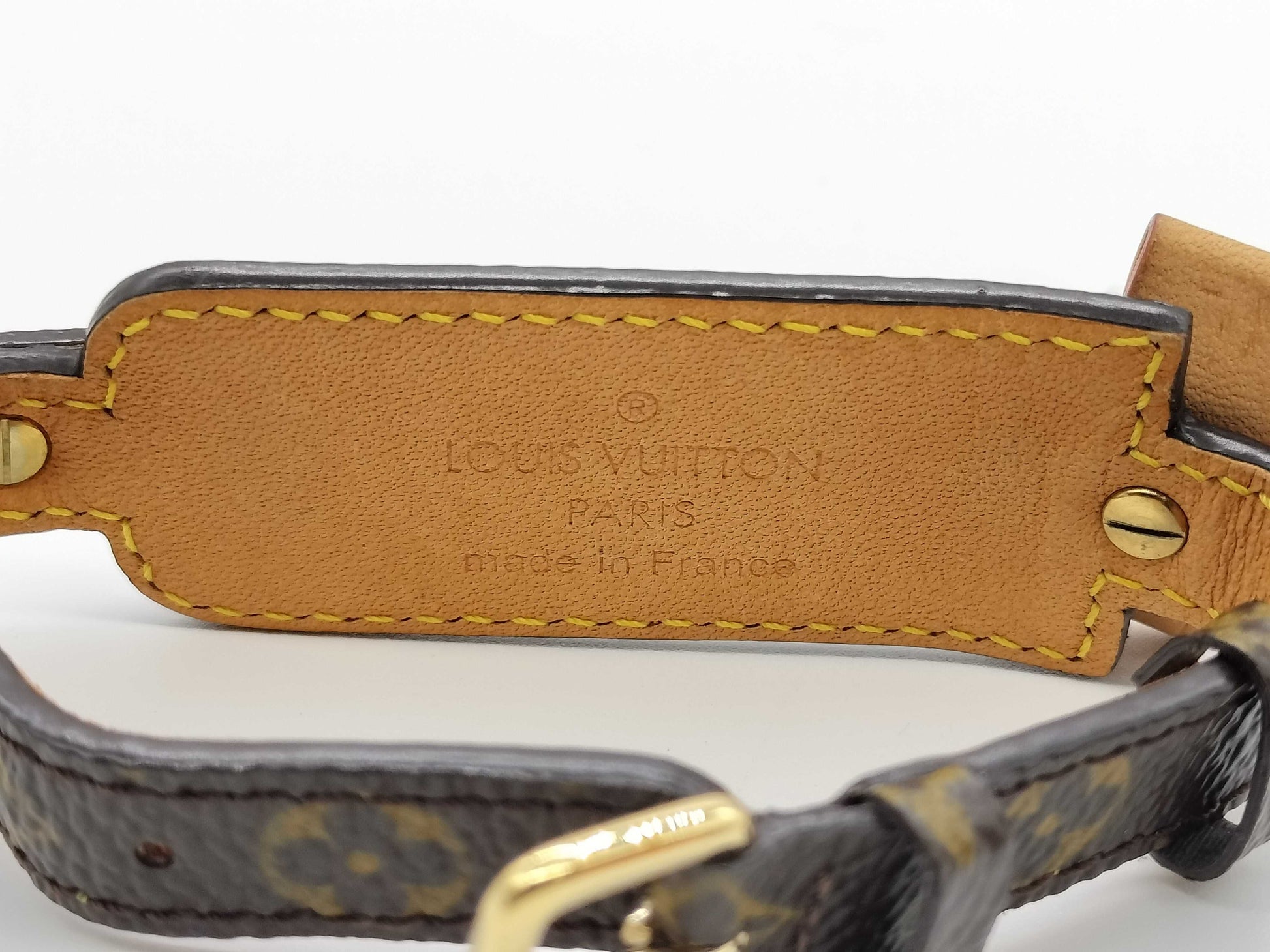 LOUIS VUITTON Monogram? Louis Vuitton Monogram Bracelet Porte Address M92577 Bracelet/Bangle